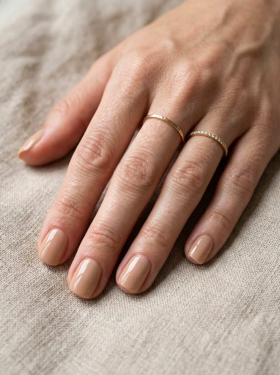 Beige Minimal Nails als Minimal Nails Inspiration 2026